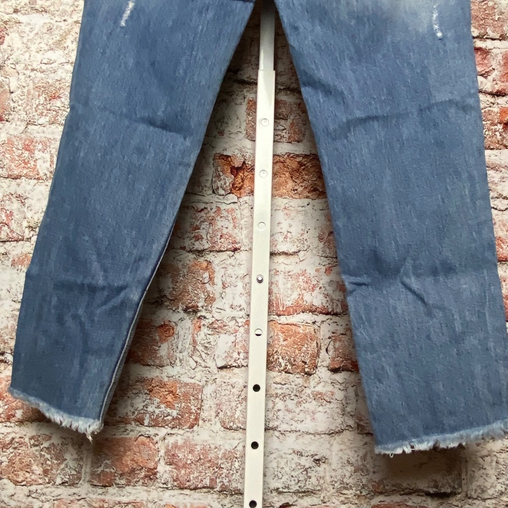One x One Teaspoon Womenʻs Distressed White Wash Jeans Size 28 - Picture 7 of 11